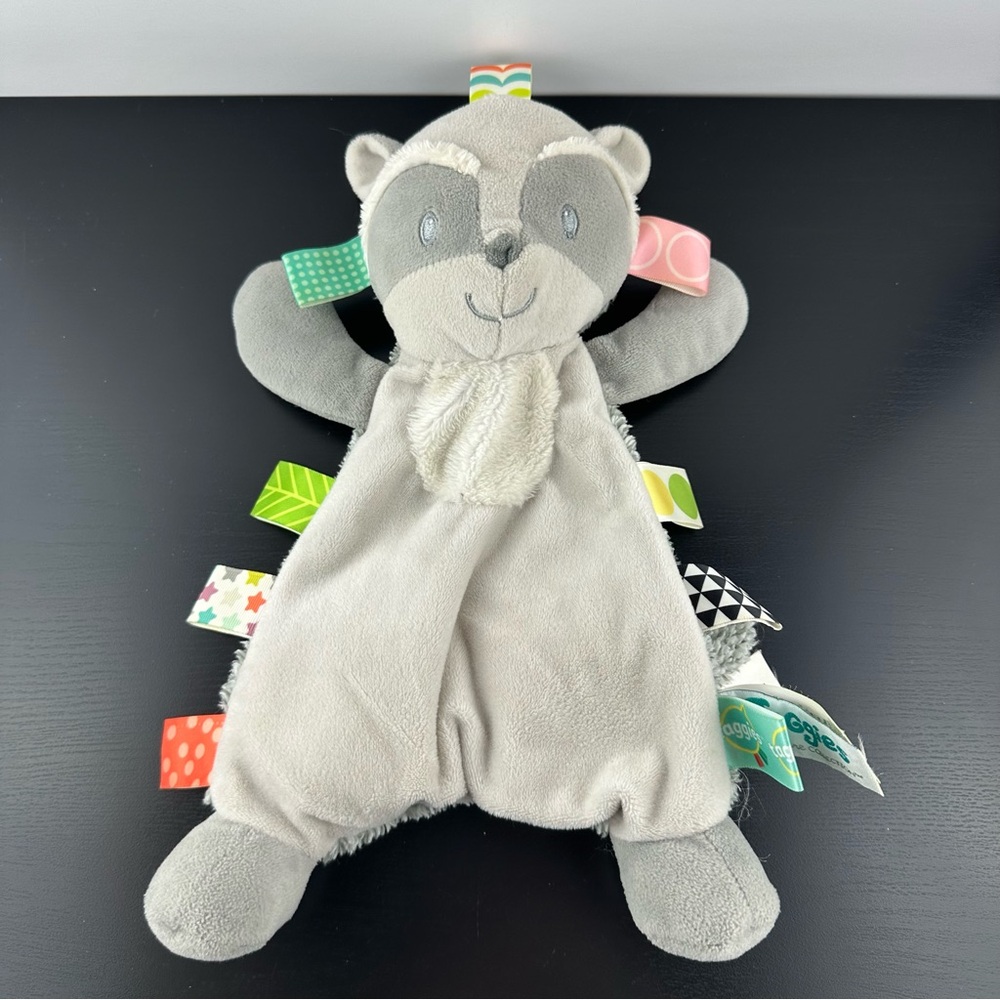 Taggies Mary Meyer Harley Raccoon Lovey Baby Girl Boy Plush Soft Toy 12”